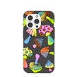Coque iPhone 14 Pro Black Mushroom Party