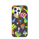 Coque iPhone 14 Pro Black Mushroom Party