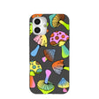 Coque iPhone 16 Plus Black Mushroom Party