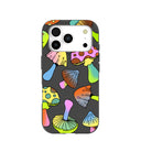 Coque iPhone 17 Pro Black Mushroom Party