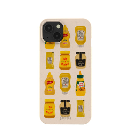 Seashell Mustard Fan iPhone 13 Case – Pela Case