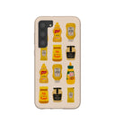 Coque pour Samsung Galaxy S23+(Plus) motif coquillage moutarde