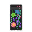Coque Google Pixel 6 Black Neon Garden