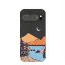 Coque Google Pixel 9 Pro XL à motif de sentiers nocturnes noirs