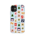 Powder Blue Noel Stamps iPhone 11 Case