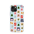 Powder Blue Noel Stamps iPhone 13 Mini Case