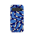 Coque Google Pixel 9/9 Pro à motif de nouilles bleu électrique