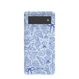 Coque Google Pixel 6 à breloques bleu poudre et océan