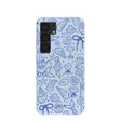 Powder Blue Ocean Charms Samsung Galaxy S25 Case