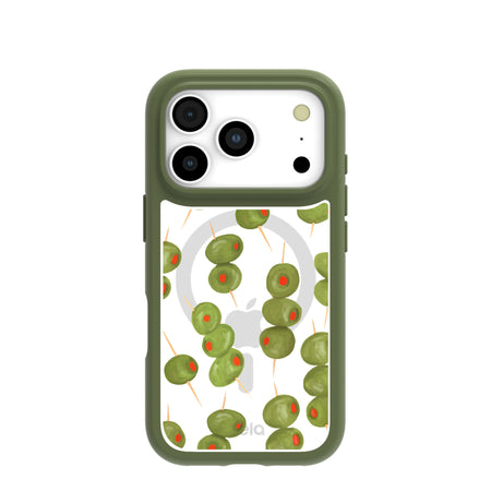 Clear Olive Hour iPhone 17 Pro Case With Forest Floor Ridge