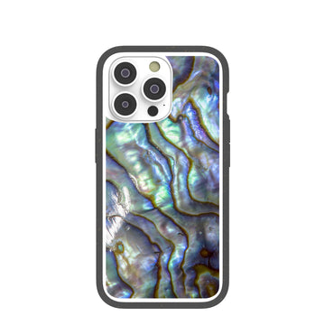 Clear Opal Tide iPhone 14 Pro Case With Black Ridge