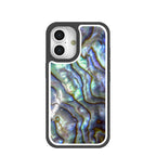 Clear Opal Tide iPhone 16 Case With Black Ridge