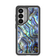 Étui transparent Opal Tide pour Samsung Galaxy S26 avec bordure noire (chargeur magnétique inclus)