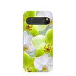Coque Google Pixel 9/9 Pro à motif orchidées vert sauge