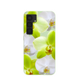 Sage Green Orchid Blooms Samsung Galaxy S25 Case