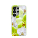 Coque Samsung Galaxy S26 Ultra motif orchidée vert sauge