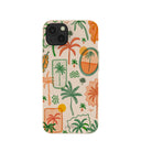 Coque iPhone 13 motif coquillage et palmographie
