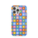 Coque Pétale Bleu Électrique pour iPhone 14 Pro Max