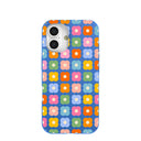 Coque Pétale Bleu Électrique pour iPhone 16