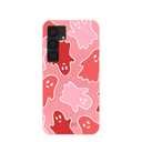 Coque Samsung Galaxy S25 « Phantom Pals » rose bonbon