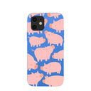 Electric Blue Piggies iPhone 12/ iPhone 12 Pro Case