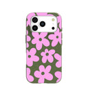 Coque iPhone 17 Pro Motif Fleurs Roses Forest Floor