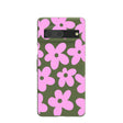 Coque Google Pixel 7 à motif de fleurs roses sur le sol forestier