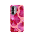 Coque Samsung Galaxy S26 rose bonbon et orchidées roses