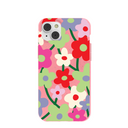 Coque pour iPhone 14 Plus à motif coquelicot rose bubblegum