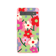 Coque Google Pixel 6a à motif coquelicot rose bonbon