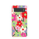 Coque Google Pixel 6 à motif coquelicot rose bonbon
