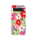 Coque Google Pixel 8 à motif coquelicot rose bonbon