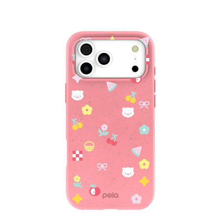 Bubblegum Pink Pretty Picnic iPhone 17 Pro Max Case – Pela Case