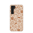 Coque pour Samsung Galaxy S25+(Plus) motif coquillage, citrouille et épices