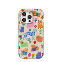 Coque pour iPhone 15 Pro Motif coquillages et fleurs