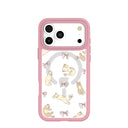 Coque transparente Purrfection pour iPhone 17 Pro Max avec motif pétale rose (MagSafe inclus)