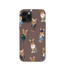 Chocolate Brown Rabbit Friends iPhone 12 Pro Max Case