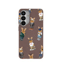 Coque Samsung Galaxy S26+ (Plus) avec lapins marron chocolat