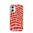 Seashell Red Checks iPhone 16 Case