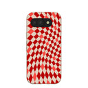 Seashell Red Checks Google Pixel 10a Case