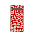 Coque Google Pixel 7a à carreaux rouges coquillages