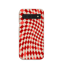 Seashell Red Checks Google Pixel 8a Case