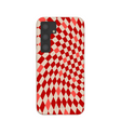 Seashell Red Checks Samsung Galaxy S24 Case
