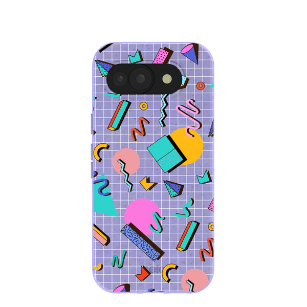 Lavender Retro Grid Google Pixel 10a Case – Pela Case