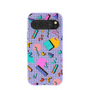 Coque Google Pixel 10 Pro XL à motif rétro lavande