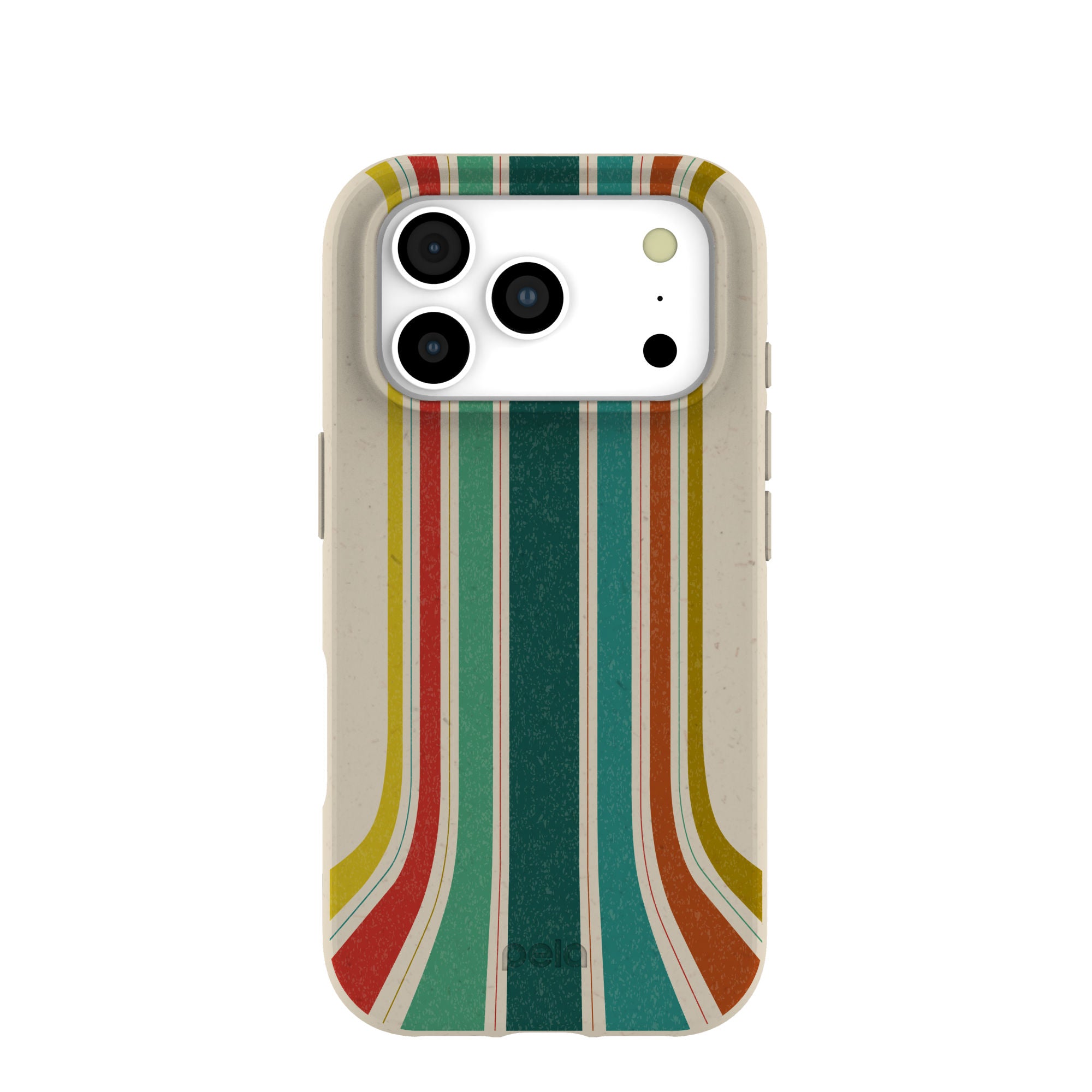 London Fog Retro Lines iPhone 17 Pro Case – Pela Case