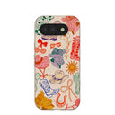 Coque Google Pixel 10a style rétro coquillage