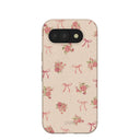 Coque Google Pixel 10a motif coquillages, roses et nœuds