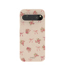 Coque Google Pixel 9 Pro XL à motif coquillages, roses et nœuds