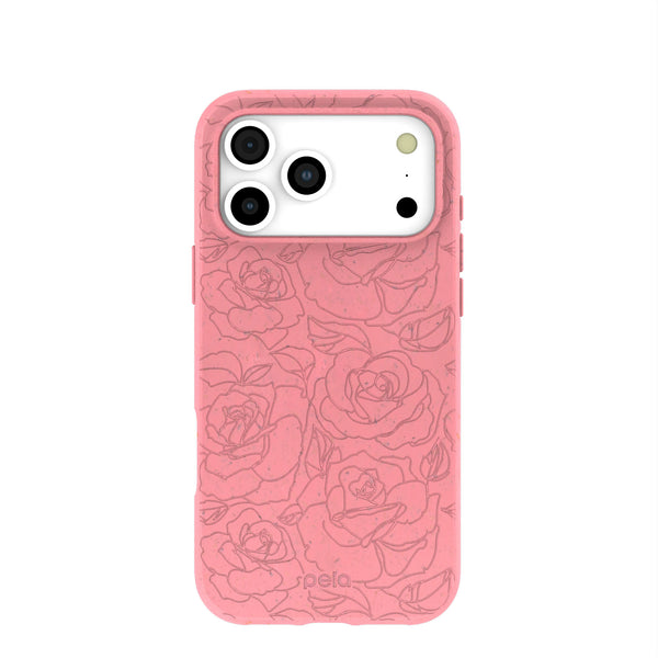 Bubblegum Pink Rosettes iPhone 17 Pro Max Case – Pela Case